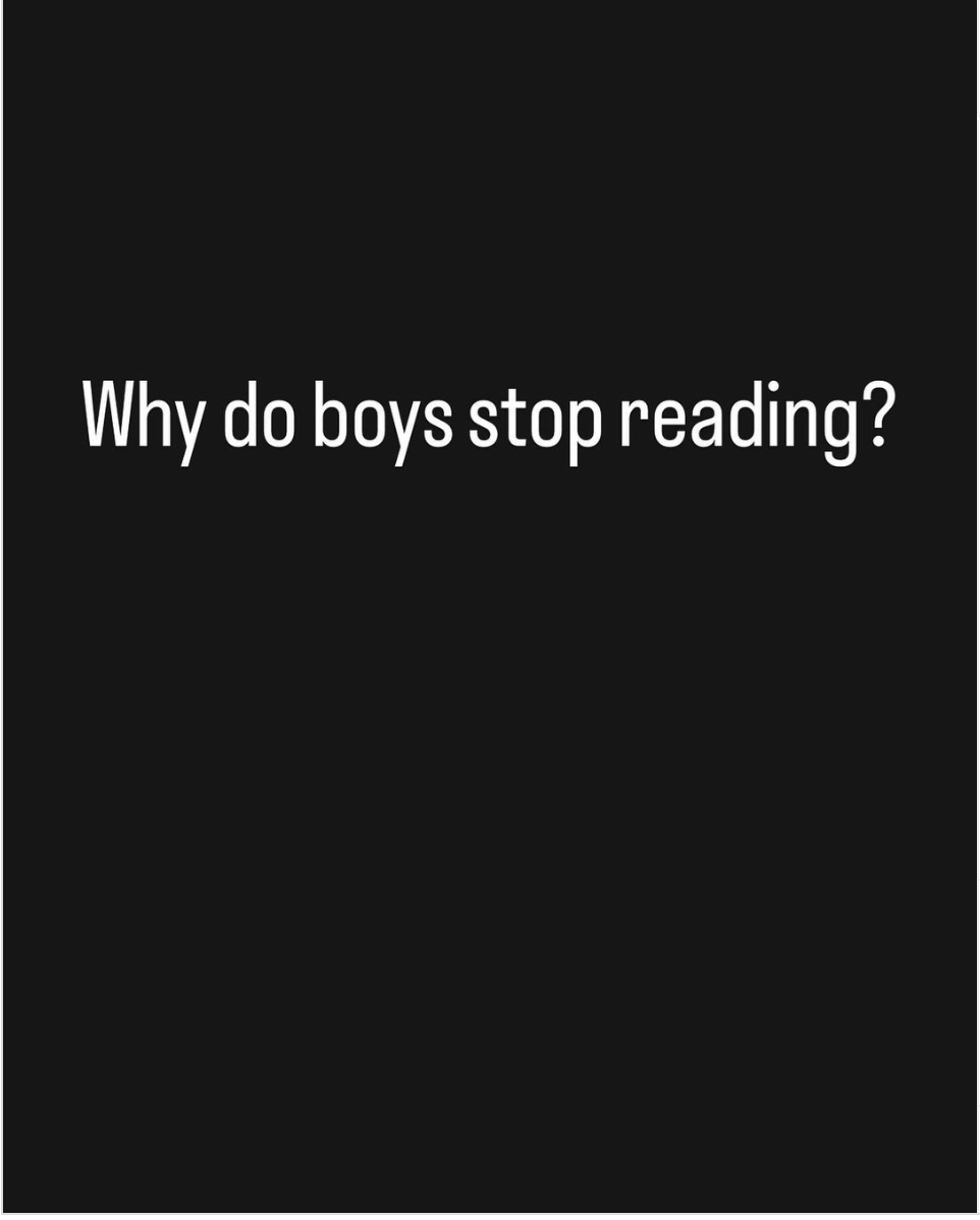 Why Boys Stop Reading?
